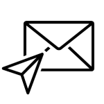 Icone d'enveloppe d'envoi